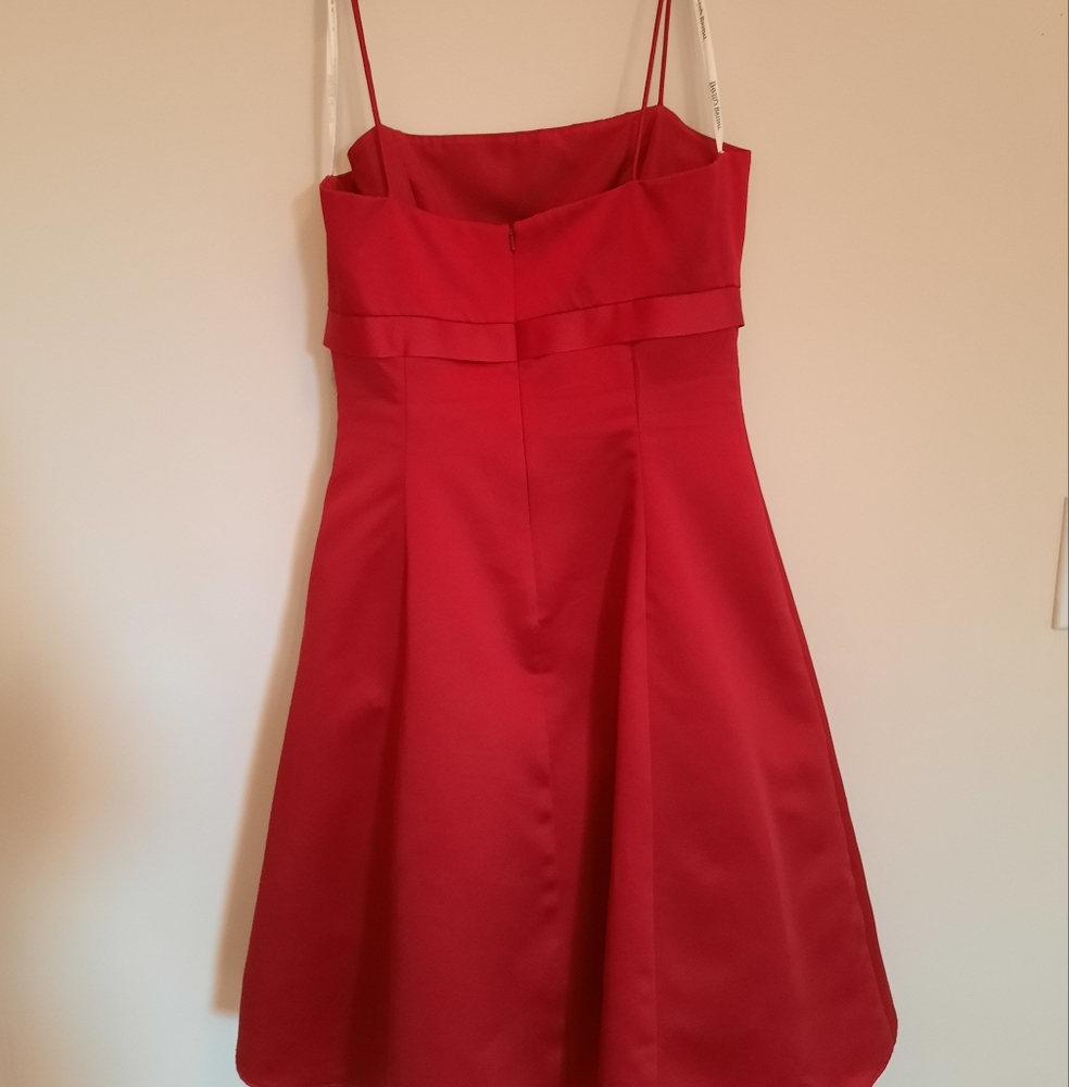 Davids Bridal Red Formal Holiday Party Dress - Picture 2 of 7